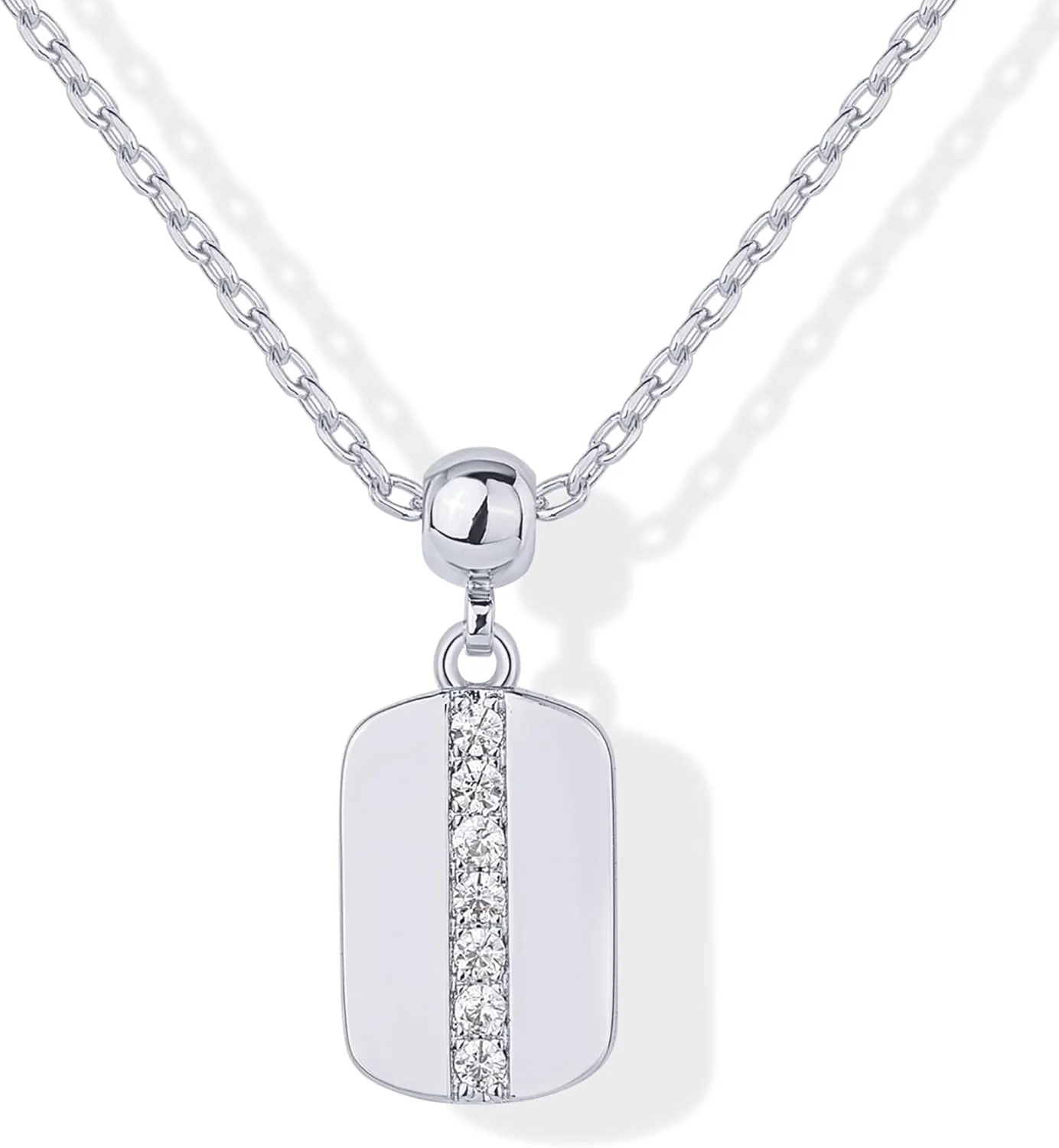 گردنبند طلای 14 عیار با آویزهای مانترا پاوی برای زنان - آویز پلاک سگ زیرکونیا مکعبی - گردنبند جواهرات الهام بخش