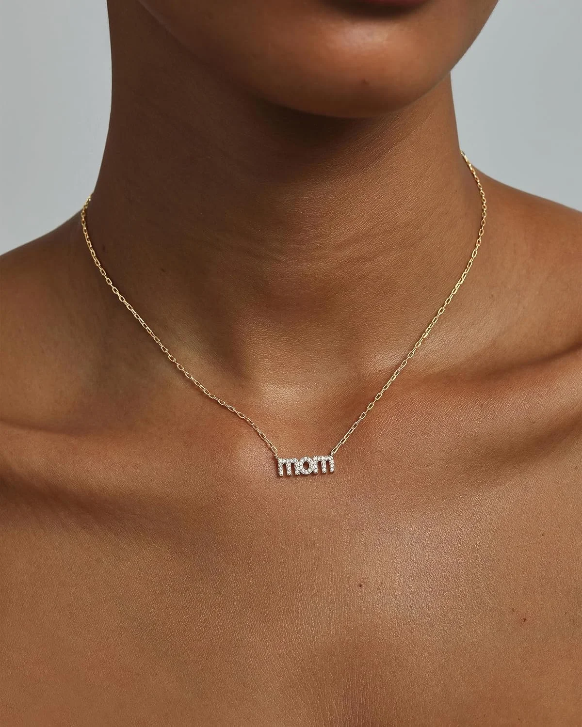 گردنبند آویز طرح مادر با روکش طلای 14 عیار پاوی - جواهرات مد روز با زنجیر قفل خرچنگی گردنبند آویز طرح مادر با روکش طلای 14 عیار پاوی - جواهرات مد روز با زنجیر قفل خرچنگی