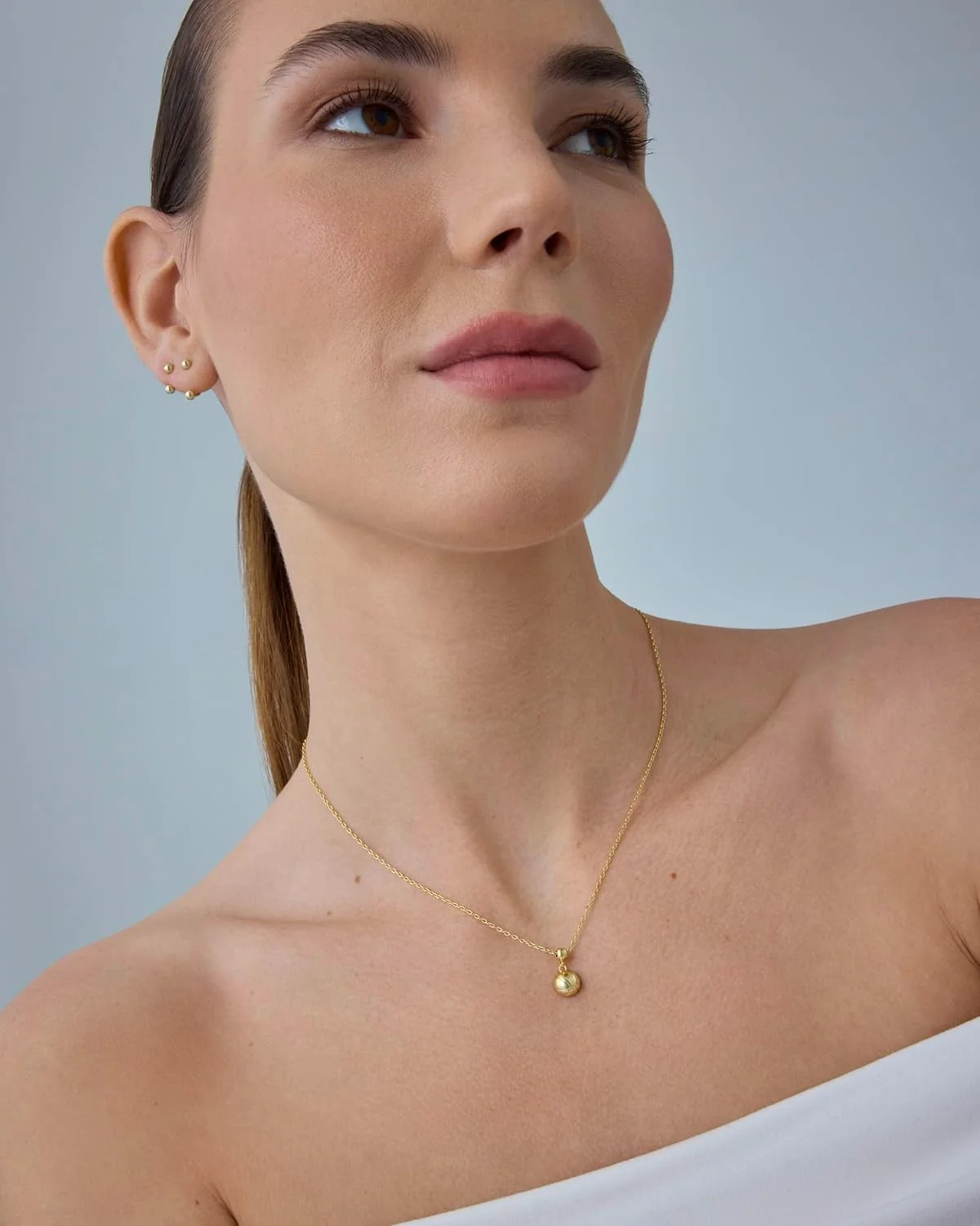 گردنبند آویز توپ بسکتبال با روکش طلای 14 عیار PAVOI برای زنان | گردنبند قابل تنظیم کشویی زیرکونیا مکعبی | جواهرات ظریف ورزشی گردنبند آویز توپ بسکتبال با روکش طلای 14 عیار PAVOI برای زنان | گردنبند قابل تنظیم کشویی زیرکونیا مکعبی | جواهرات ظریف ورزشی