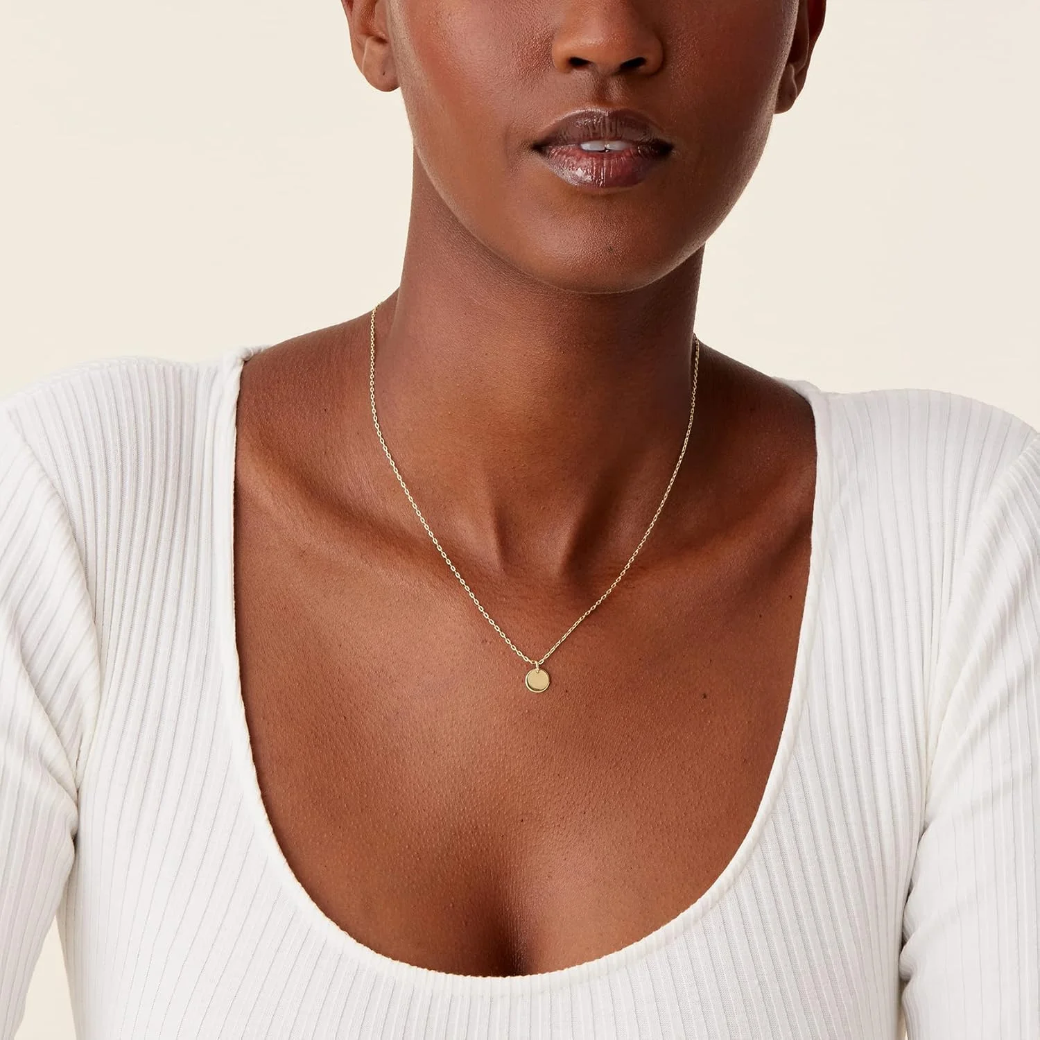 گردنبند آویز ظریف زنانه با روکش طلای 14 عیار | آویز نقطه، فیل، پروانه، آناناس، قفل، گره | گردنبند زنجیره ای لایه ای