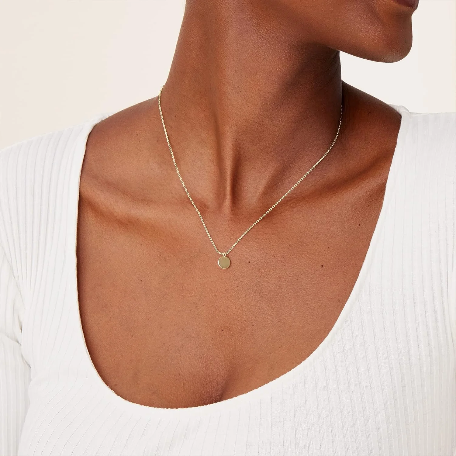 گردنبند آویز ظریف زنانه با روکش طلای 14 عیار | آویز نقطه، فیل، پروانه، آناناس، قفل، گره | گردنبند زنجیره ای لایه ای