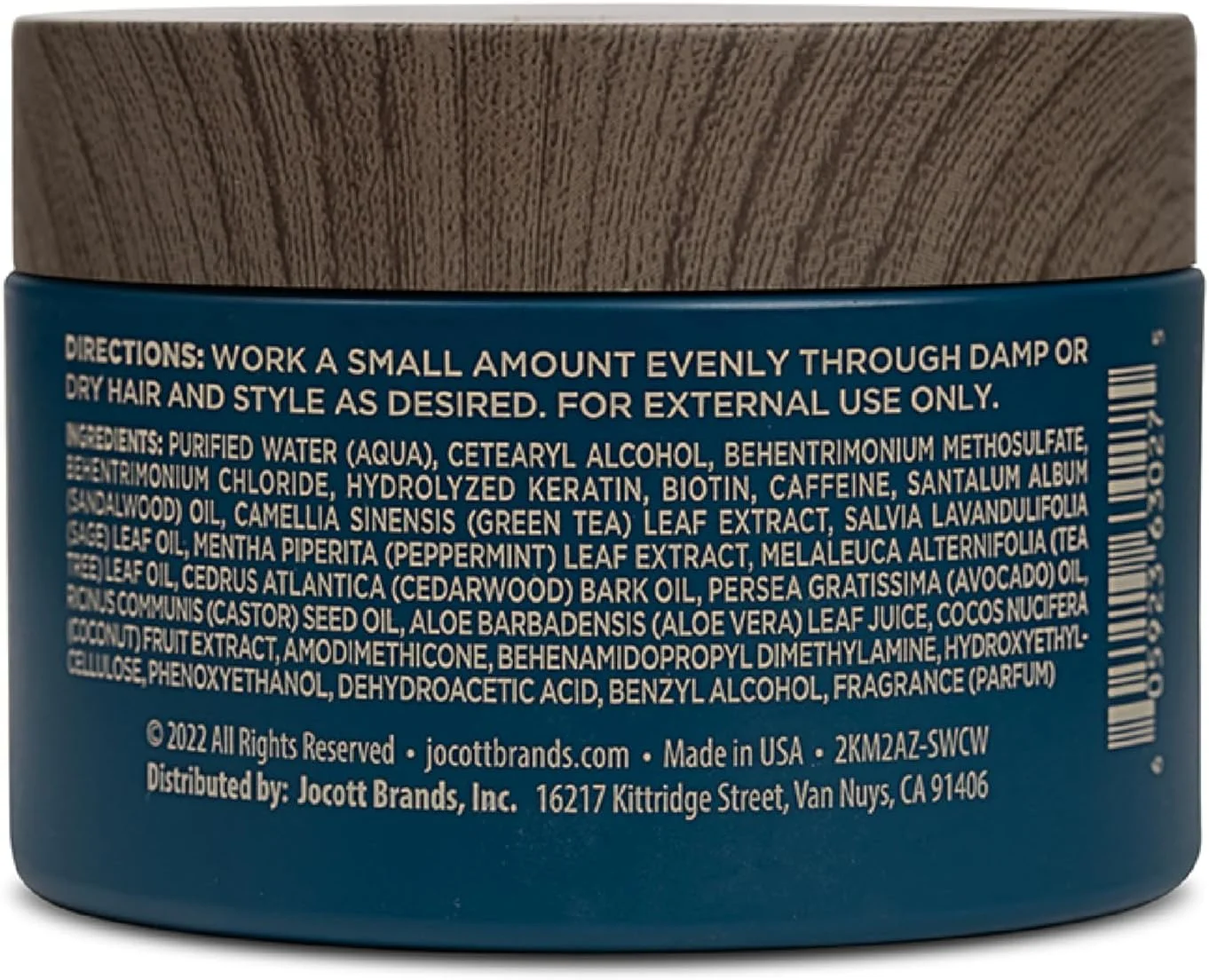پماد حالت دهنده و حجم دهنده مو مردانه بلک استون - حالت دهی انعطاف پذیر با پوشش مات | بدون پارابن و تست حیوانی | ساخت آمریکا، رایحه دریا و موج (113 گرم)