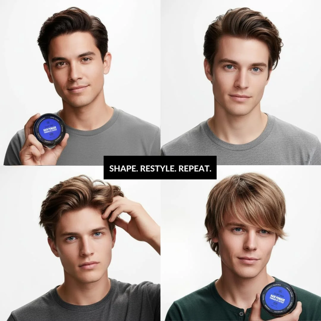 پماد موی گیاهی با قدرت نگه‌دارندگی متوسط و بدون رایحه برای آقایان - دارای تاییدیه EWG، پایه آب، کاملا طبیعی و بدون ایجاد شوره، مناسب برای نگه‌داری طولانی‌مدت و انواع مدل مو