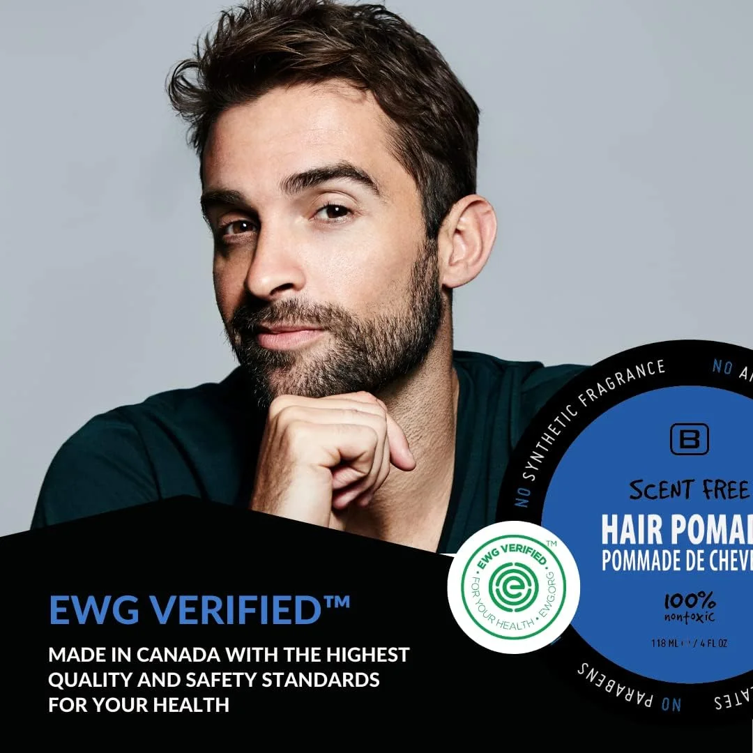 پماد موی گیاهی با قدرت نگه‌دارندگی متوسط و بدون رایحه برای آقایان - دارای تاییدیه EWG، پایه آب، کاملا طبیعی و بدون ایجاد شوره، مناسب برای نگه‌داری طولانی‌مدت و انواع مدل مو