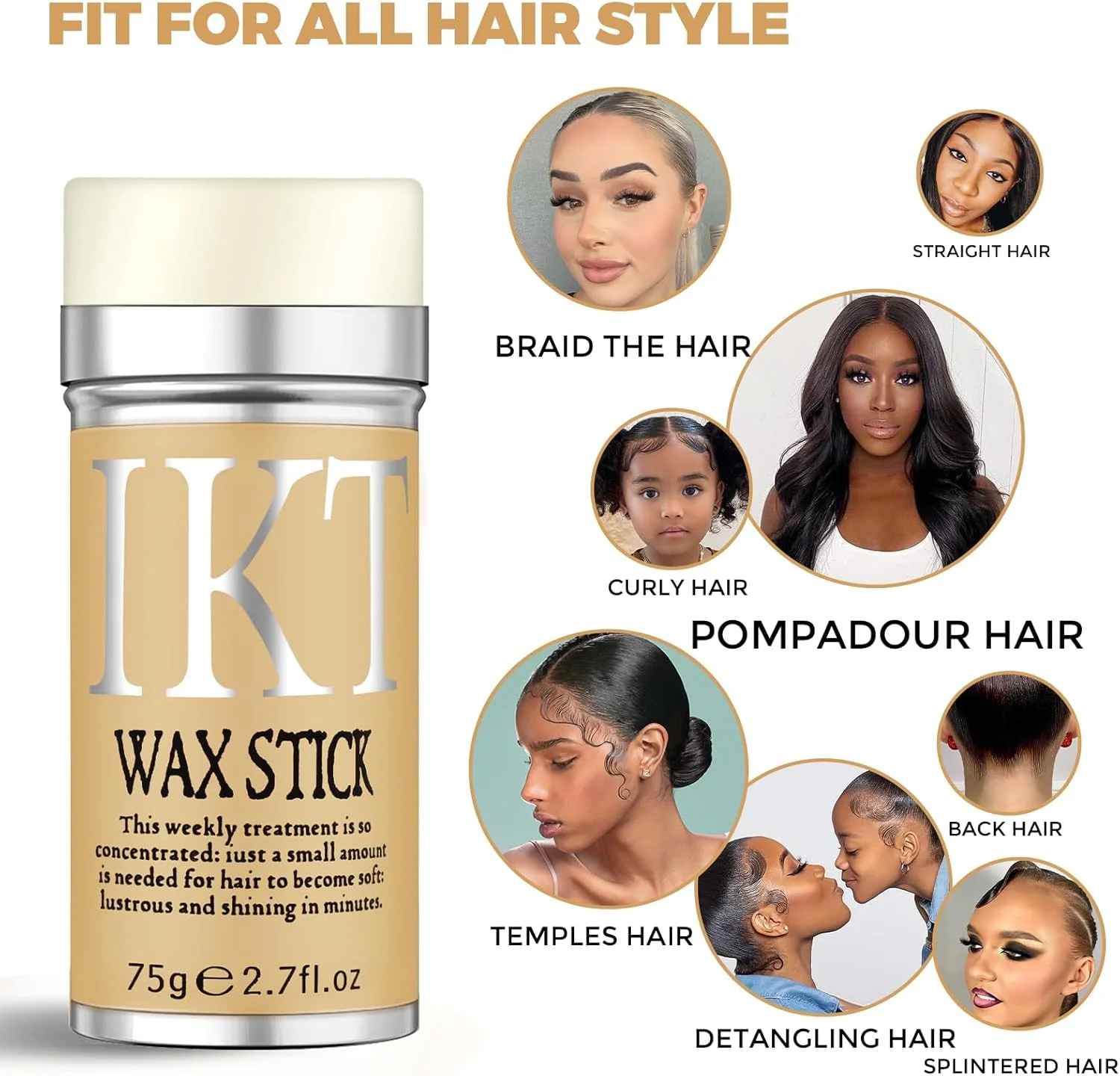 استیک واکس مو برای کلاه گیس با برس، استیک حالت دهنده مو، استیک پماد مو، واکس حالت دهنده غیر چرب 80 گرم، ماندگاری طولانی، محصول حالت دهنده موقت برای موهای وز استیک واکس مو برای کلاه گیس با برس، استیک حالت دهنده مو، استیک پماد مو، واکس حالت دهنده غیر چرب 80 گرم، ماندگاری طولانی، محصول حالت دهنده موقت برای موهای وز