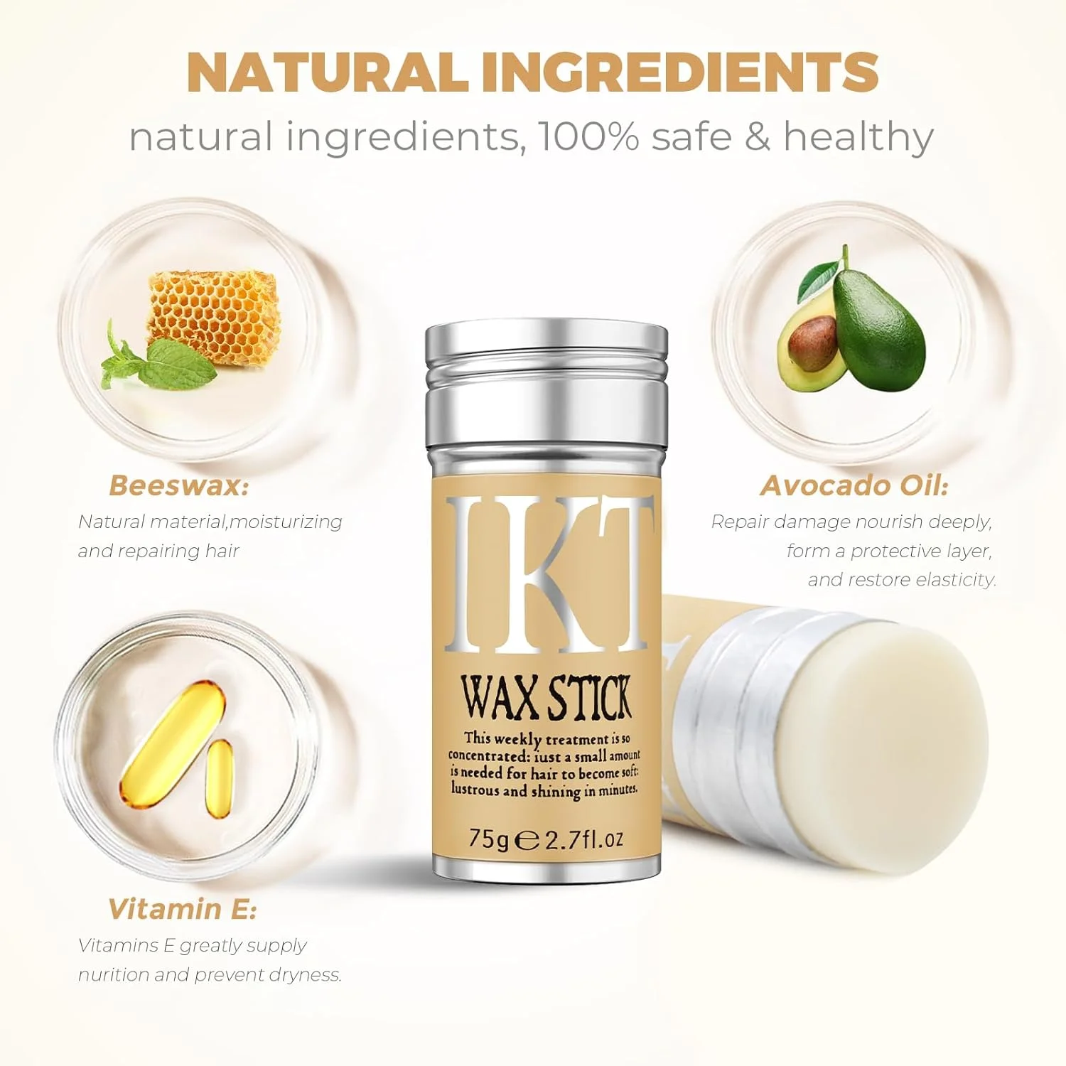 استیک واکس مو برای کلاه گیس با برس، استیک حالت دهنده مو، استیک پماد مو، واکس حالت دهنده غیر چرب 80 گرم، ماندگاری طولانی، محصول حالت دهنده موقت برای موهای وز استیک واکس مو برای کلاه گیس با برس، استیک حالت دهنده مو، استیک پماد مو، واکس حالت دهنده غیر چرب 80 گرم، ماندگاری طولانی، محصول حالت دهنده موقت برای موهای وز