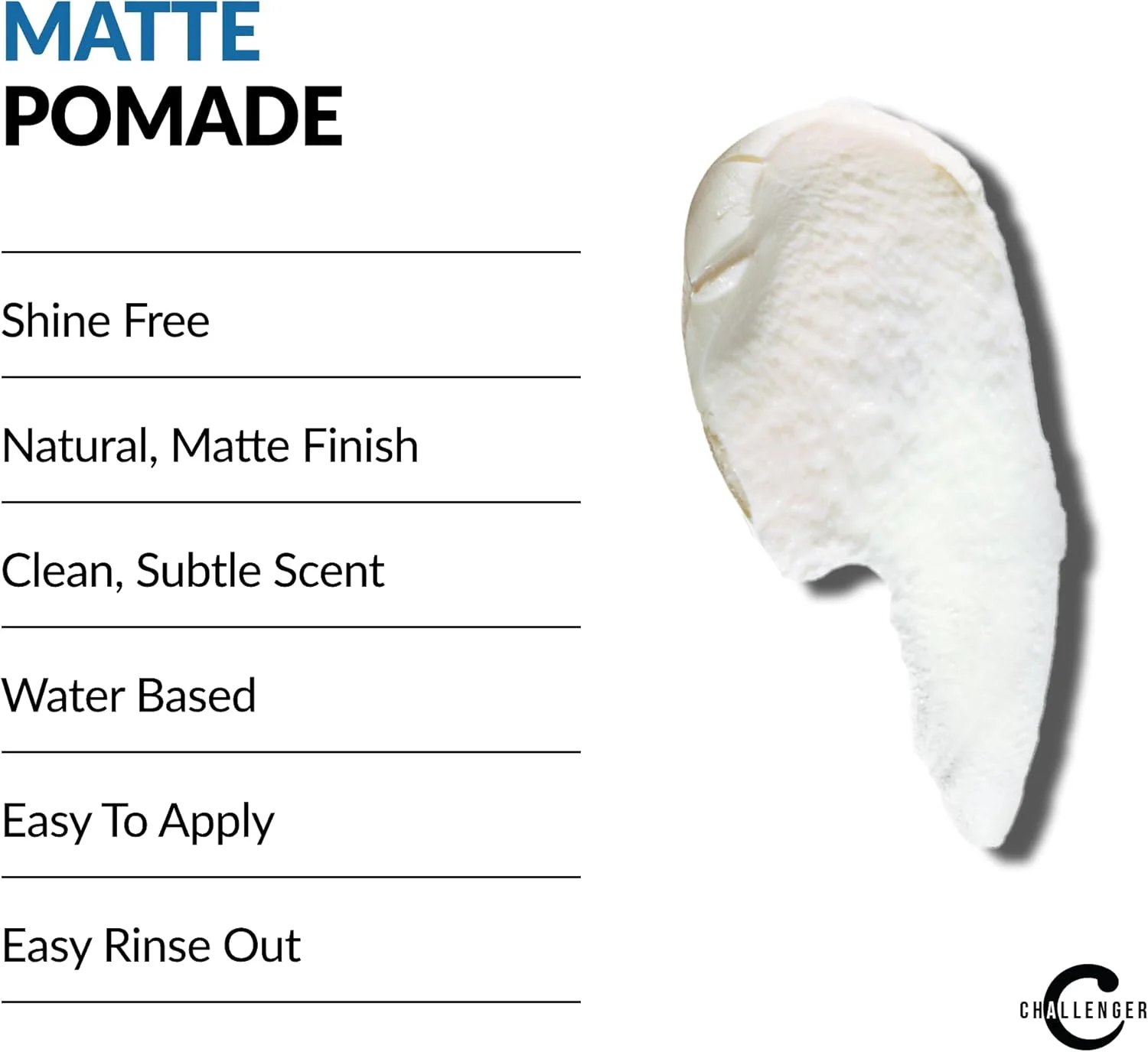 پماد موی کرمی مات چلنجر (45 میلی لیتر) - حالت دهنده متوسط و محکم - پایه آب، رایحه تمیز و ملایم. بهترین کرم حالت دهنده مو، واکس، فیبر، خاک رس، خمیر همه در یک پماد موی کرمی مات چلنجر (45 میلی لیتر) - حالت دهنده متوسط و محکم - پایه آب، رایحه تمیز و ملایم. بهترین کرم حالت دهنده مو، واکس، فیبر، خاک رس، خمیر همه در یک