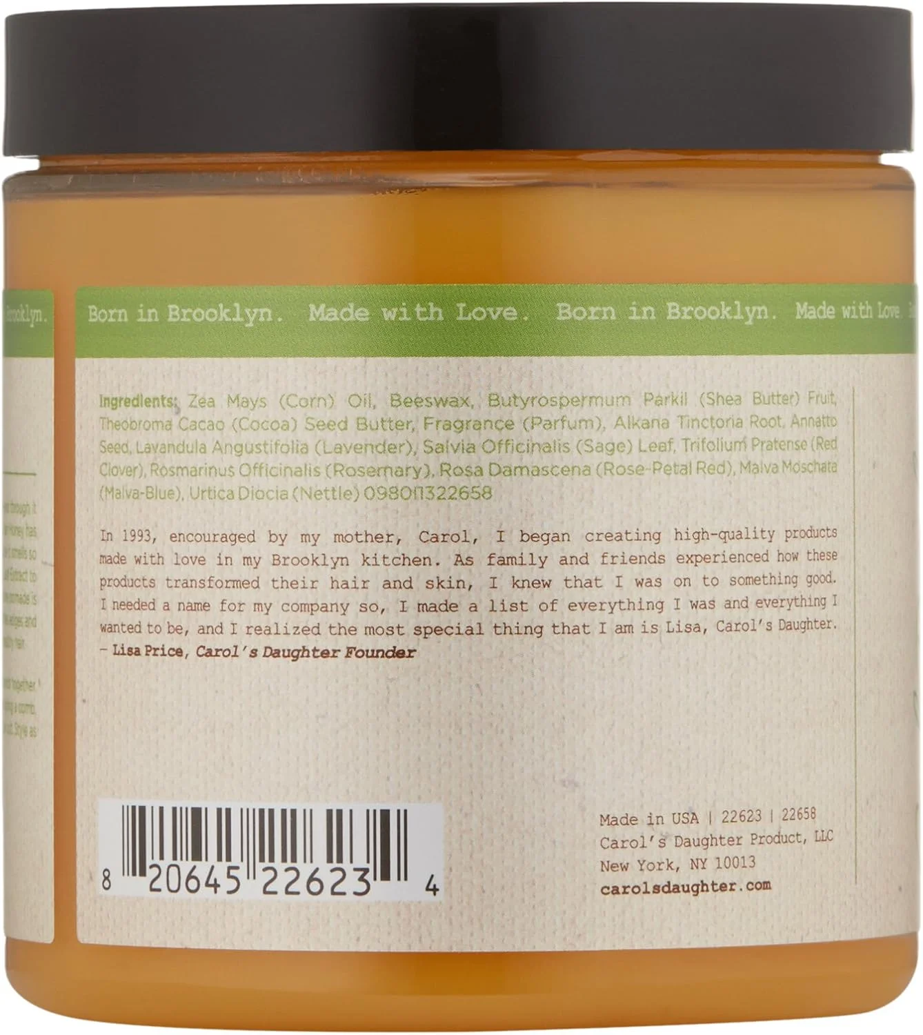 پماد درخشان کننده مو Carol's Daughter مدل Mimosa Hair Honey، حجم 226 گرم