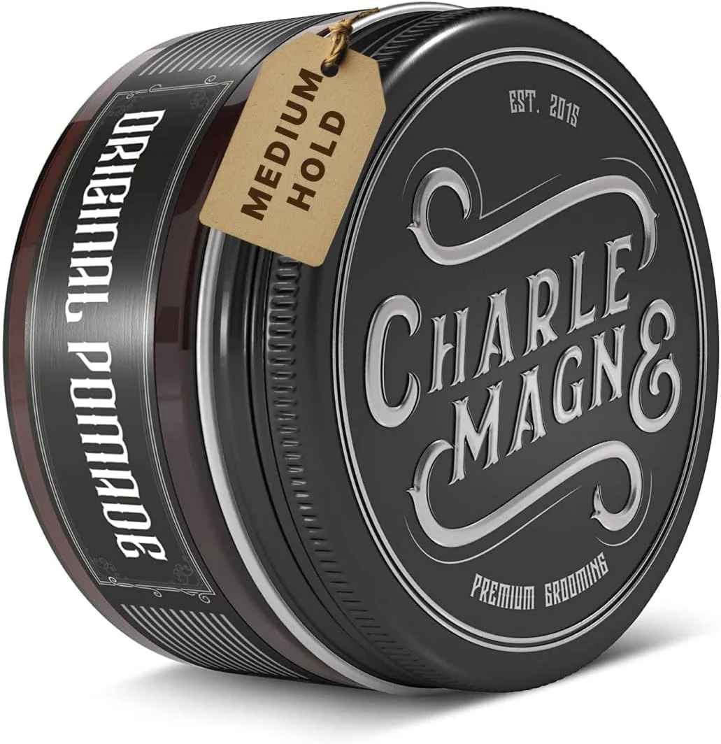 پماد موی بر پایه آب شارلمانی اورجینال - حالت دهنده قوی ایده آل - رایحه ای ظریف - درخشش عالی - 100 میلی لیتر - پماد موی مردانه آرایشگاهی - حالت دهنده قوی مو - مردانه