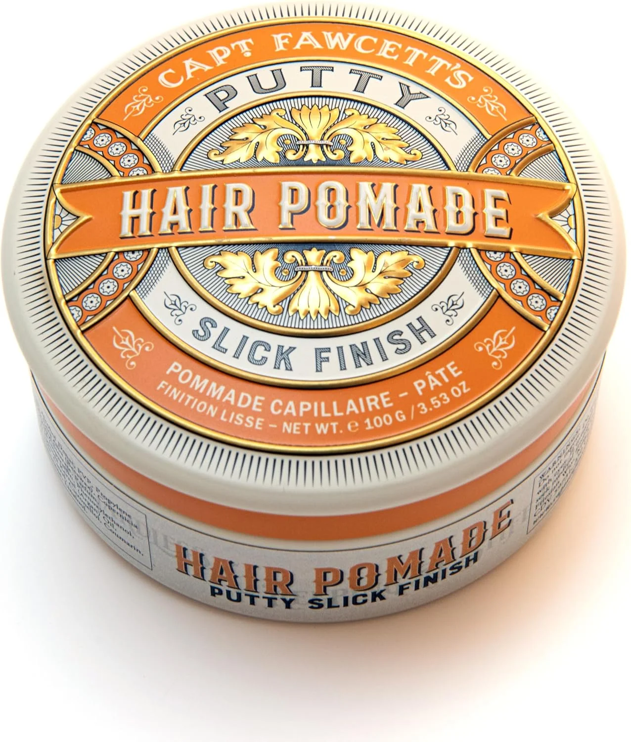 پماد موی خمیری کاپیتان فاوسِت 100 گرم – حالت دهنده قوی، پماد مو با نمای مات برای آقایان – فرمول بافت دهنده – محلول در آب – ساخت انگلستان