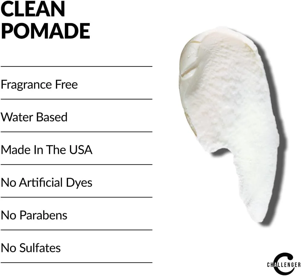 پماد حالت دهنده مو بدون رایحه چلنجر | محصول حالت دهنده غیر کومدون زا | ژل مو بدون عطر | با قدرت نگهدارندگی متوسط و مواد اولیه تمیز | 42 گرم