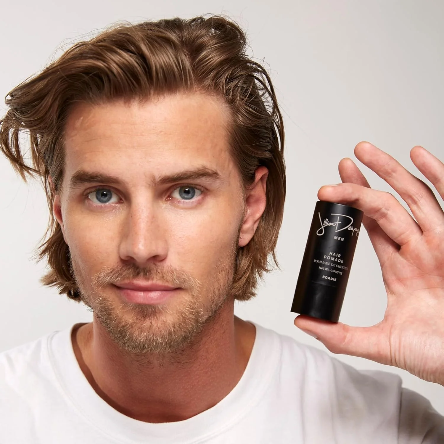 پماد موی جیلیان دمپسی Roadie: حالت دهنده با نگهداری متوسط، پماد برای موهای انعطاف پذیر، بهم ریخته و بافت دار | وگان، زیبایی پاک پماد موی جیلیان دمپسی Roadie: حالت دهنده با نگهداری متوسط، پماد برای موهای انعطاف پذیر، بهم ریخته و بافت دار | وگان، زیبایی پاک