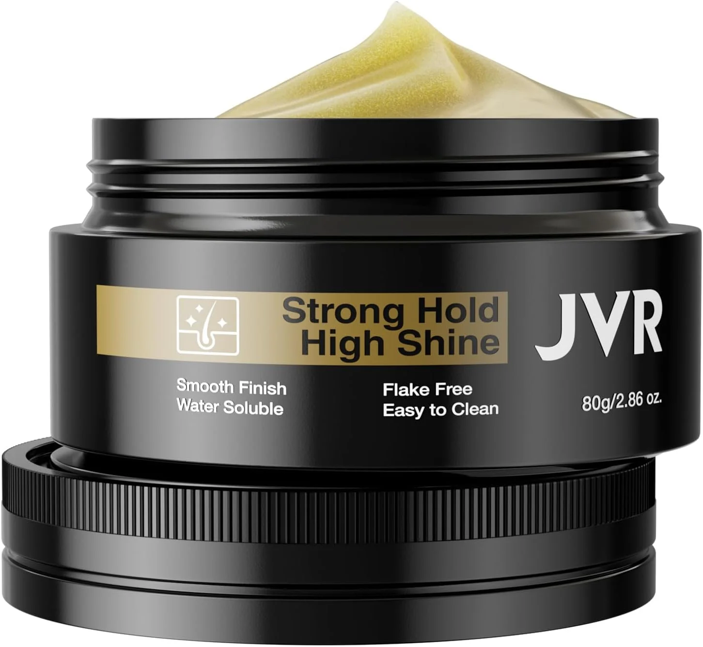 پماد حالت دهنده مو مردانه JVR، با قدرت نگهداری بالا و درخشش زیاد، فرمول بر پایه آب، شستشوی آسان، بدون ایجاد پوسته، نگهداری تمام روز برای انواع مدل مو، 80 گرم پماد حالت دهنده مو مردانه JVR، با قدرت نگهداری بالا و درخشش زیاد، فرمول بر پایه آب، شستشوی آسان، بدون ایجاد پوسته، نگهداری تمام روز برای انواع مدل مو، 80 گرم