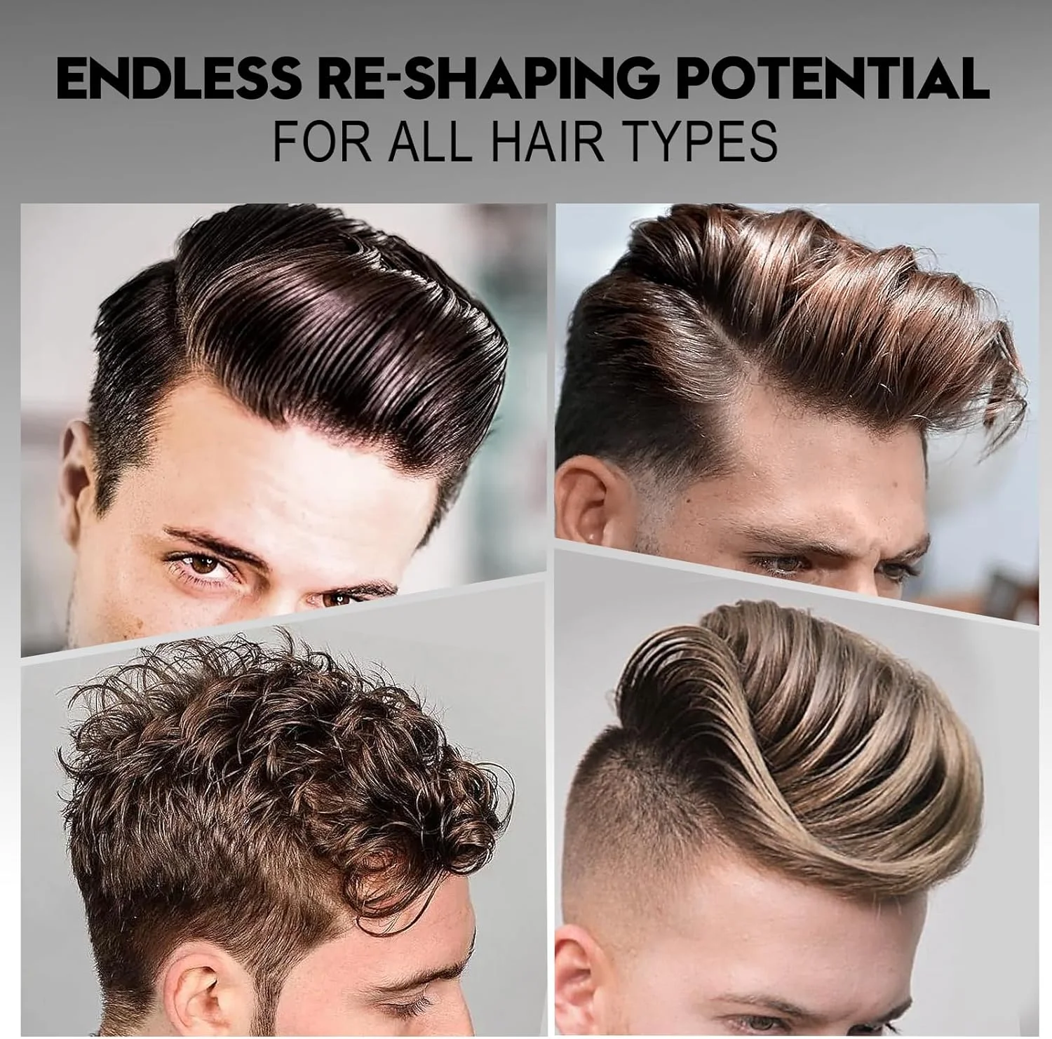 پماد حالت دهنده مو مردانه JVR، با قدرت نگهداری بالا و درخشش زیاد، فرمول بر پایه آب، شستشوی آسان، بدون ایجاد پوسته، نگهداری تمام روز برای انواع مدل مو، 80 گرم پماد حالت دهنده مو مردانه JVR، با قدرت نگهداری بالا و درخشش زیاد، فرمول بر پایه آب، شستشوی آسان، بدون ایجاد پوسته، نگهداری تمام روز برای انواع مدل مو، 80 گرم