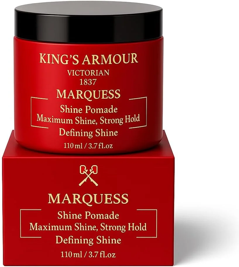 پماد براق کننده مو King's Armour MARQUESS - درخشش حداکثری و نگهداری قوی - 110 میلی لیتر پماد براق کننده مو King's Armour MARQUESS - درخشش حداکثری و نگهداری قوی - 110 میلی لیتر