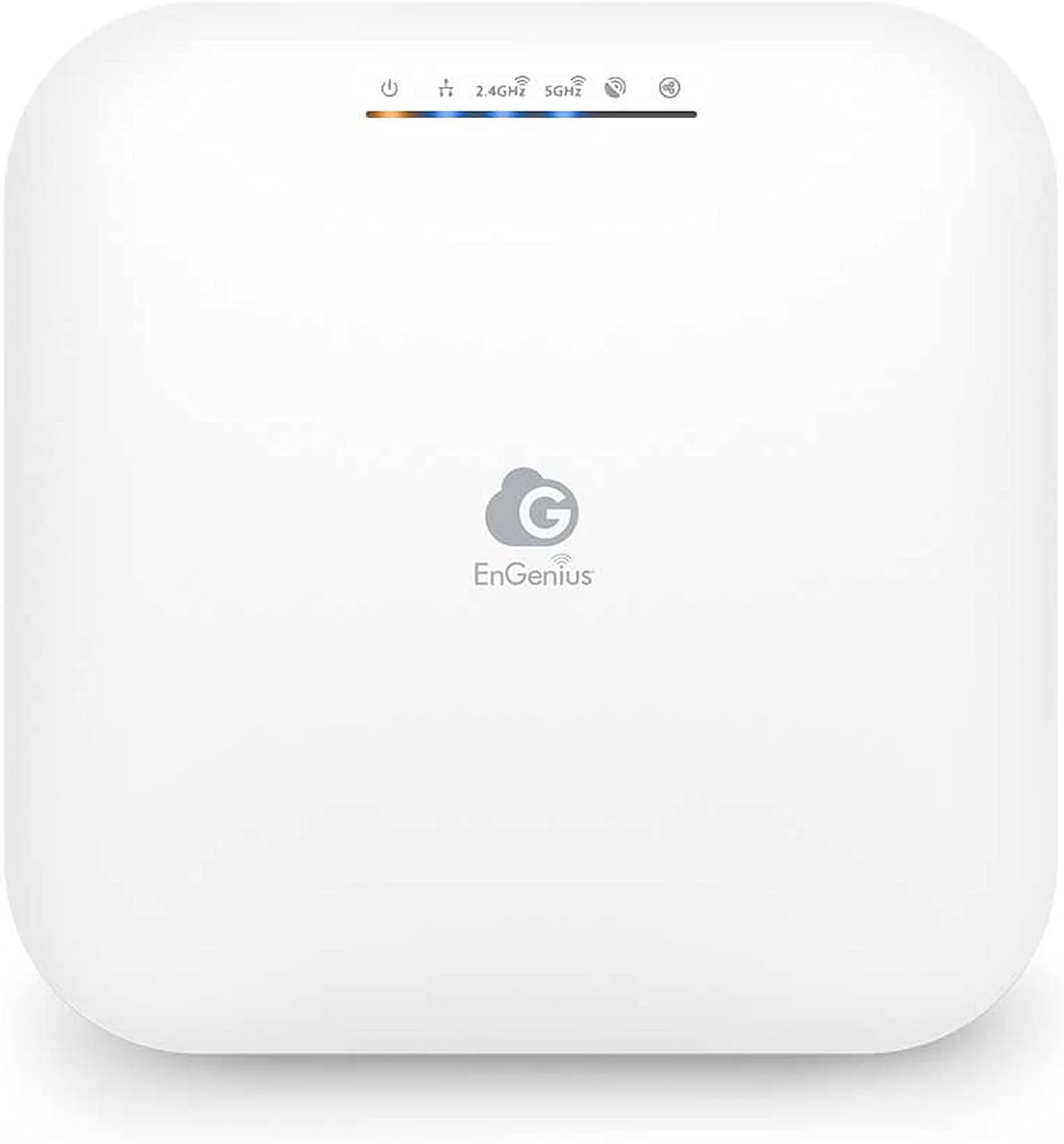 اکسس پوینت سقفی دو بانده EnGenius ECW230S با قابلیت مدیریت ابری و امنیت وای فای 6 | 11ax, 4x4 MIMO (1148+2400Mbps), پورت 2.5GbE LAN, دارای 8 آنتن داخلی, 802.3at PoE, رادیو اسکن AirGuard, آنالیز طیف