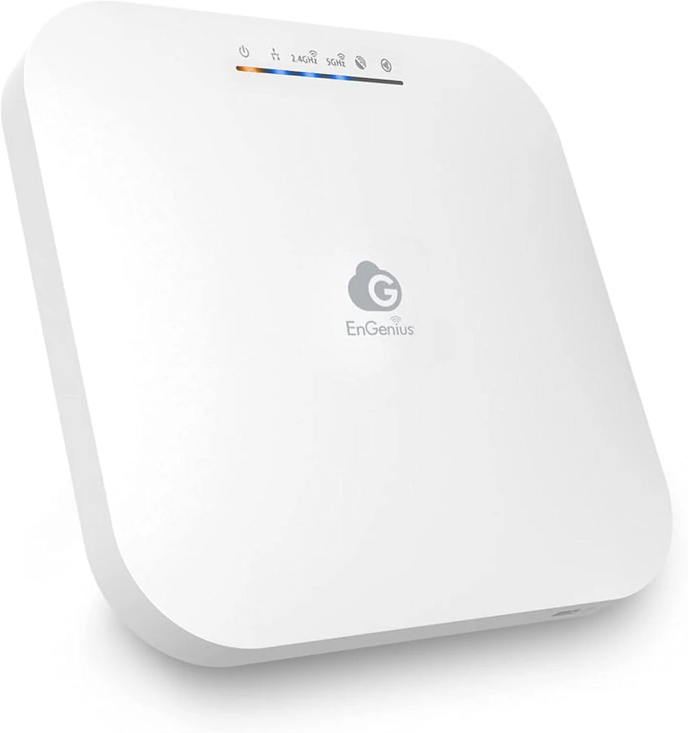 اکسس پوینت سقفی دو بانده EnGenius ECW230S با قابلیت مدیریت ابری و امنیت وای فای 6 | 11ax, 4x4 MIMO (1148+2400Mbps), پورت 2.5GbE LAN, دارای 8 آنتن داخلی, 802.3at PoE, رادیو اسکن AirGuard, آنالیز طیف