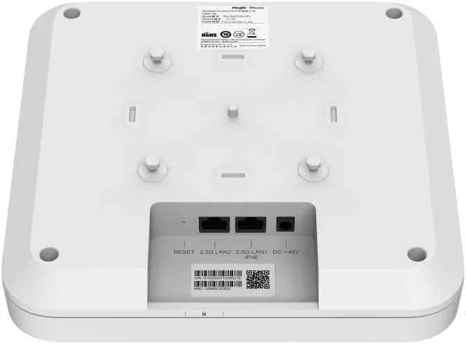 اکسس پوینت سقفی RG-RAP2260(H) Wi-Fi 6 AX6000 با تراکم بالا و چندگانه