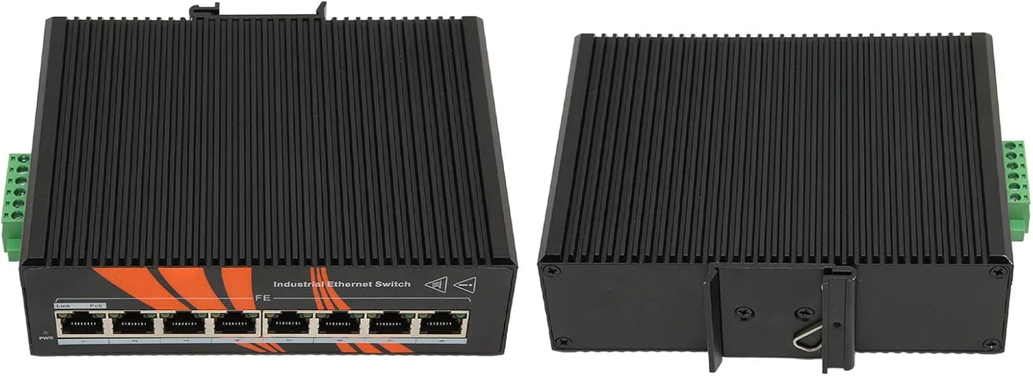 سوئیچ اترنت صنعتی 8 پورت Brilluxa، 8 پورت گیگابیتی اترنت، سوئیچ شبکه غیر مدیریتی (mibus 4 تا 80 درجه سانتیگراد)