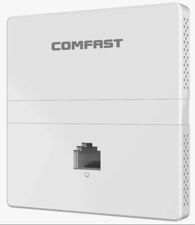 اکسس پوینت دیواری دو بانده وای فای 6 مدل COMFAST CF-E538AC V2 | سرعت 1200 مگابیت بر ثانیه گیگابیتی POE AP | روتر تکرار کننده 2.4 گیگاهرتز + 5.8 گیگاهرتز | توسعه دهنده شبکه بی سیم هتل، خانه و دفتر