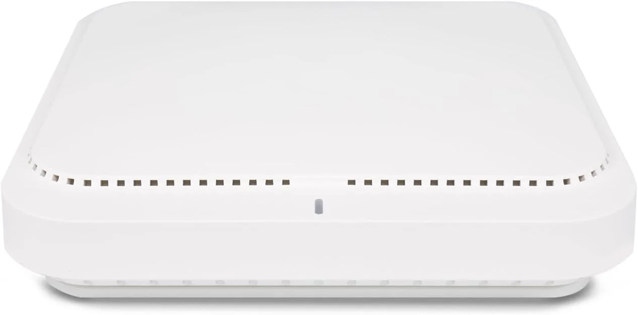 اکسس پوینت هوشمند WiFi6 سقفی QSFPTEK، دارای 1 پورت GE و 1 پورت کنسول، آنتن های MIMO داخلی، سرعت بی سیم 2976 مگابیت بر ثانیه، پشتیبانی از PoE و منبع تغذیه آداپتور، بدون آداپتور برق