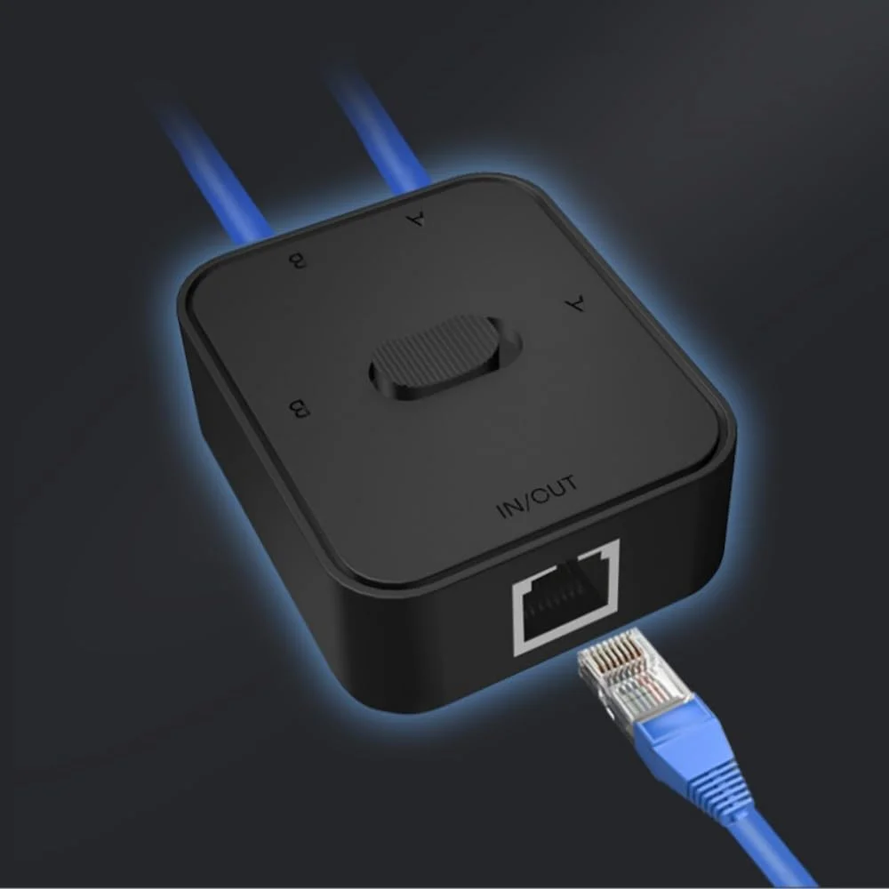 سوئیچ شبکه اترنت RJ45 دسته 6، 2 پورت به 1 پورت و 1 پورت به 2 پورت، انتقال دو طرفه، انتخابگر دستی، سازگار با گیگابیت، برای کامپیوتر، روتر، 1 هاست در یک زمان سوئیچ شبکه اترنت RJ45 دسته 6، 2 پورت به 1 پورت و 1 پورت به 2 پورت، انتقال دو طرفه، انتخابگر دستی، سازگار با گیگابیت، برای کامپیوتر، روتر، 1 هاست در یک زمان