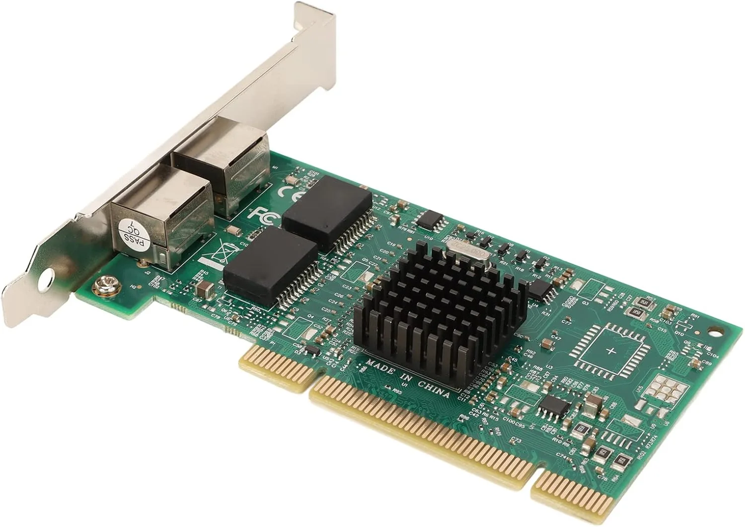 آداپتور گیگابیتی LAN، آداپتور اینترنت گیگابیتی دو پورت RJ45 با سرعت 1000 مگابیت بر ثانیه، عملکرد شتاب دهنده، آداپتور اینترنت PCI با تعادل بار دو طرفه