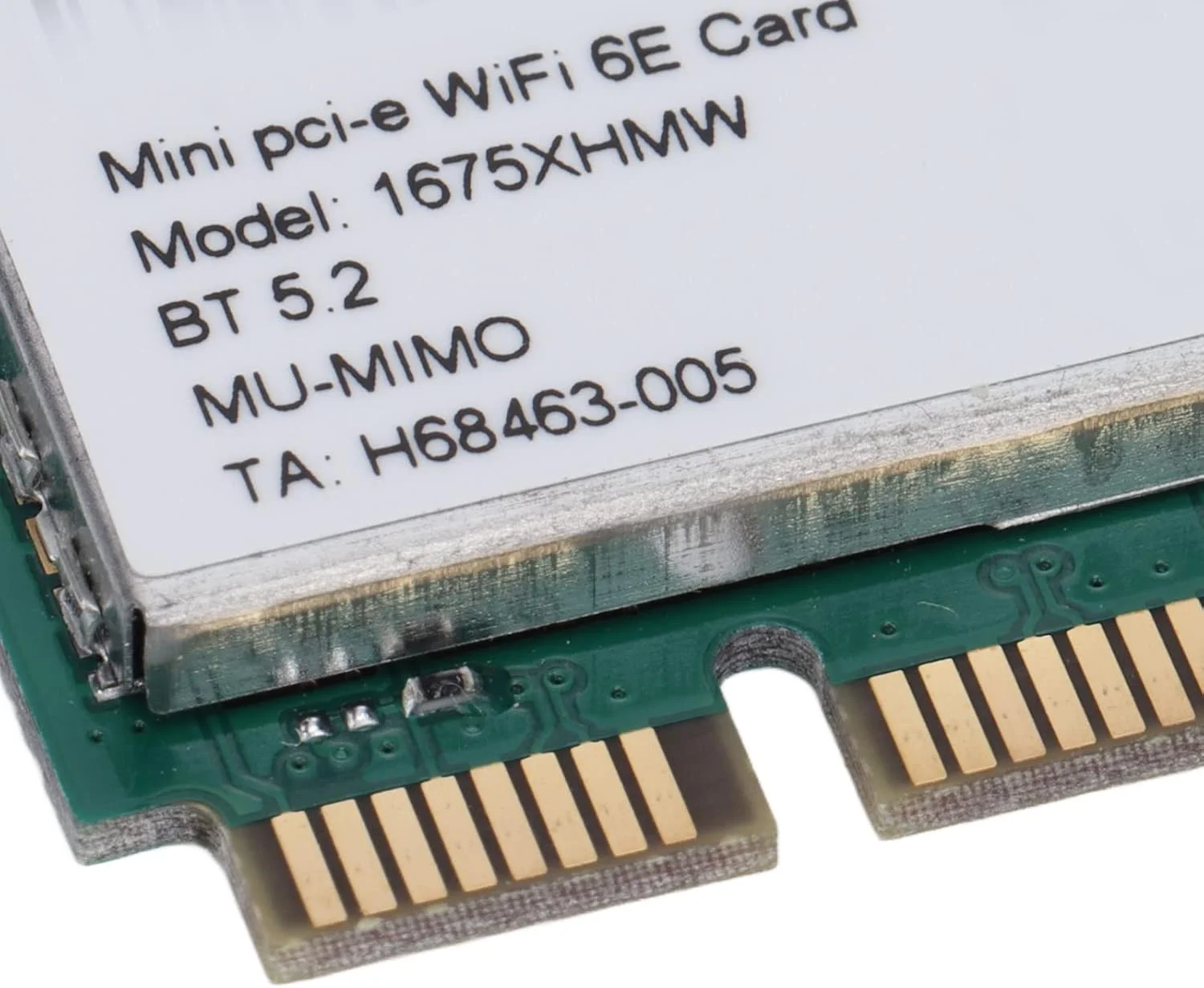 کارت وای فای 2400 مگابیت بر ثانیه 6E 5.2 3 بانده، آداپتور وایرلس مینی پی سی ای وای فای برای لپ تاپ و کامپیوتر