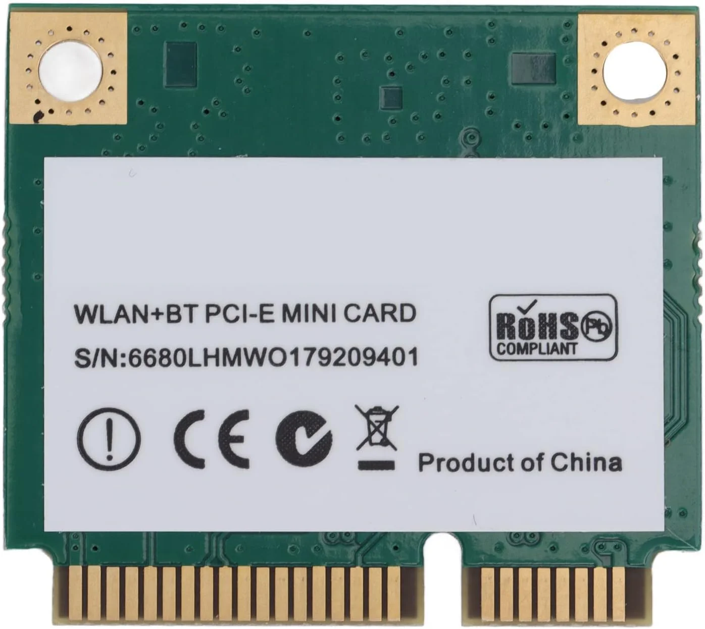 کارت وای فای 2400 مگابیت بر ثانیه 6E 5.2 3 بانده، آداپتور وایرلس مینی پی سی ای وای فای برای لپ تاپ و کامپیوتر