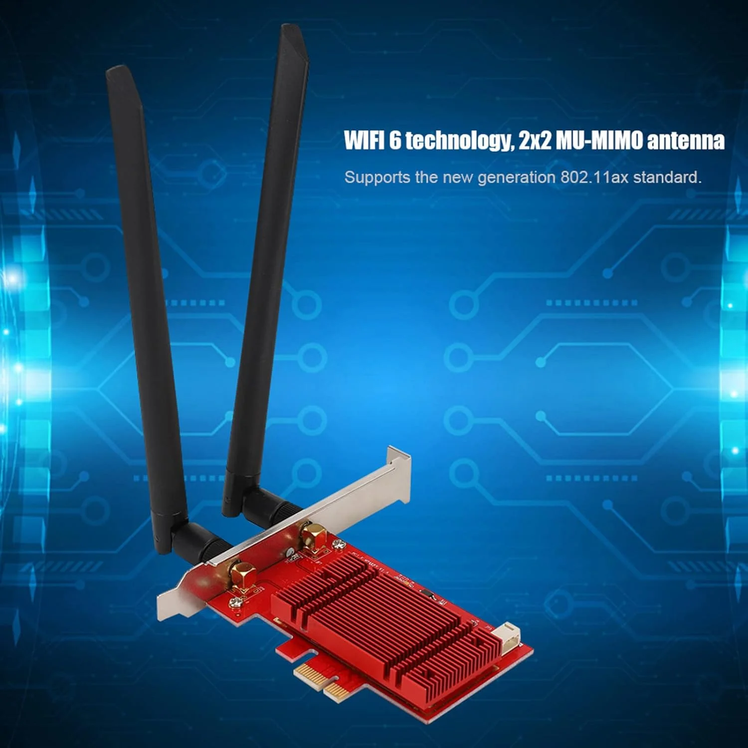 کارت شبکه بی‌سیم دسکتاپ 2400 مگابیت بر ثانیه 5.0 WIFI6 802.11ax برای AX200NGW، کارت دو بانده PCI E برای سیستم عامل 10 64 بیتی