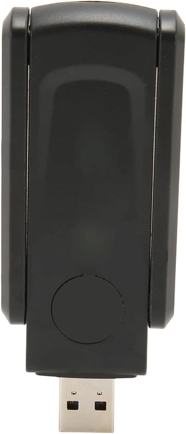 آداپتور وای فای USB دو بانده 600 مگابیت بر ثانیه Asixxsix، آداپتور کارت وایرلس 2.4G 5G، آنتن دوگانه خارجی، وای فای USB3.0 قابل حمل برای لپ تاپ رومیزی، 7، 8، 8.1، 10