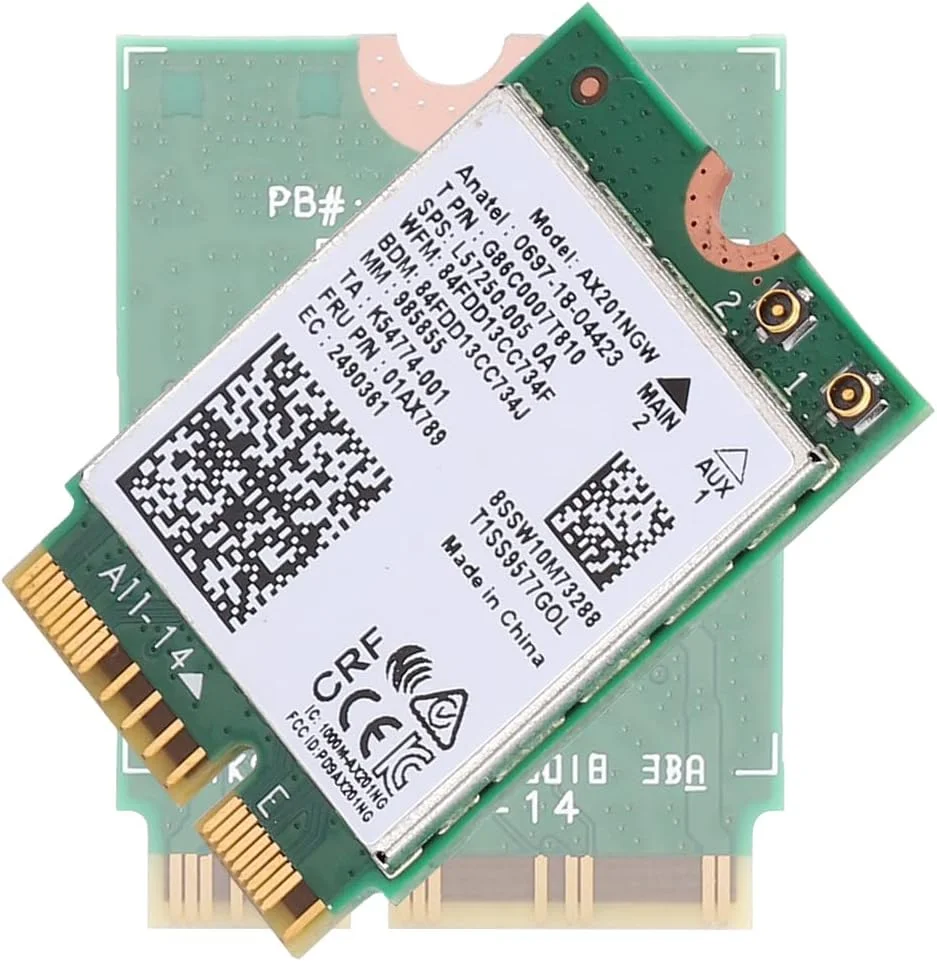 کارت وای فای AX201NGW WiFi 6 گیگابیتی 2400M M.2.CNVio2، رابط برای 5.0، کارت WLAN فقط برای 10 X 64 بیتی کارت وای فای AX201NGW WiFi 6 گیگابیتی 2400M M.2.CNVio2، رابط برای 5.0، کارت WLAN فقط برای 10 X 64 بیتی