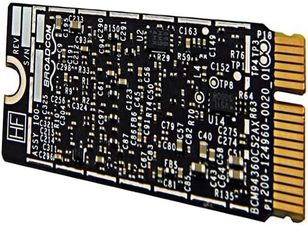 کارت وایرلس فرودگاه وای فای بلوتوث Willhom BCM94360CS2 جایگزین برای مک بوک ایر 11 اینچی A1465 (2013، 2014، 2015) 13 اینچی A1466 (2013، 2014، 2015، 2017) (661-7465، 661-7481، 653-0023)