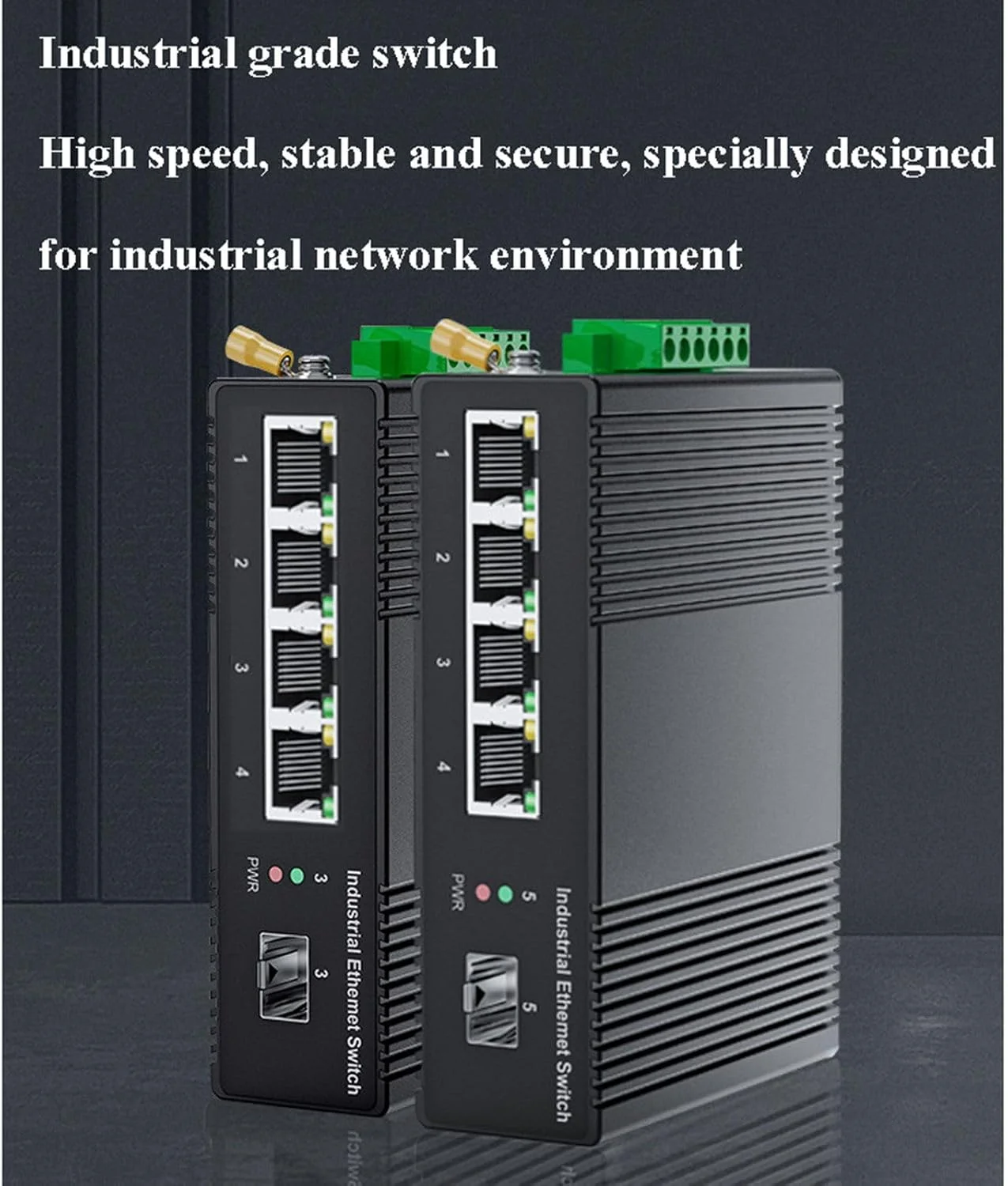 سوئیچ فیبر نوری صنعتی گیگابیتی 1 نوری 4 الکتریکی SFP غیر مدیریتی، نصب روی ریل DIN، مدل A سوئیچ فیبر نوری صنعتی گیگابیتی 1 نوری 4 الکتریکی SFP غیر مدیریتی، نصب روی ریل DIN، مدل A