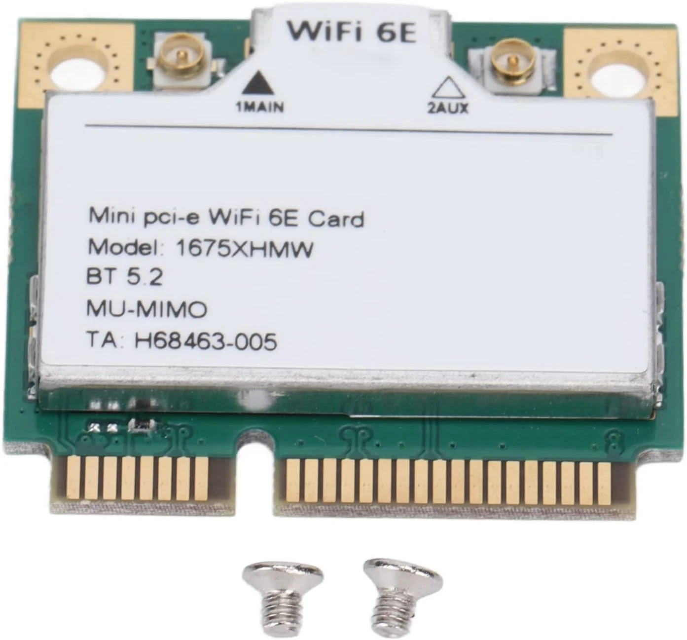 کارت شبکه وای فای Bewinner، کارت شبکه وای فای مینی PCIE 6E، آداپتور شبکه بی سیم 3 بانده بلوتوث 5.2، کارت شبکه کامپیوتر 2400 مگابیت بر ثانیه برای