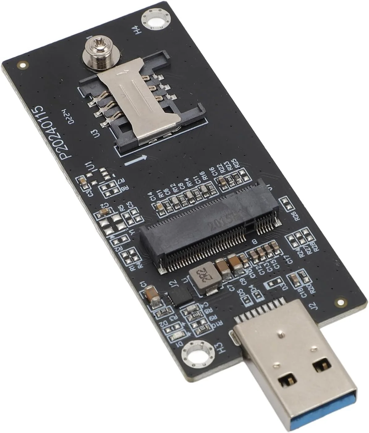 آداپتور ماژول شبکه اترنت Bewinner 4G 5G WWAN با اسلات سیم کارت M.2 KeyB به USB3.0 برای سیستم عامل های ویندوز، و سیستم عامل X (4 آنتن)