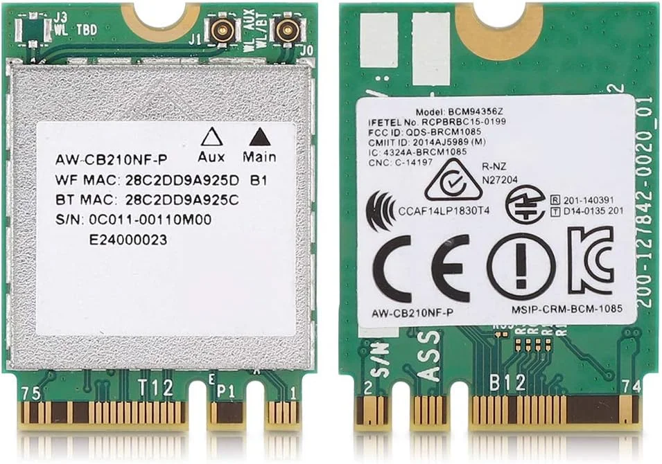 کارت شبکه دو بانده Bewinner، کارت وایرلس 867M مدل M.2/NGFF 802.11AC، آداپتور 2 در 1 کارت شبکه مدل 802.11 A/C NGFF M.2 کارت شبکه دو بانده Bewinner، کارت وایرلس 867M مدل M.2/NGFF 802.11AC، آداپتور 2 در 1 کارت شبکه مدل 802.11 A/C NGFF M.2