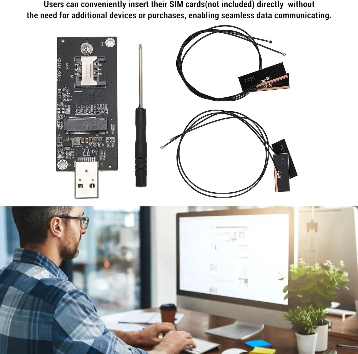 آداپتور ماژول شبکه اترنت Bewinner 4G 5G WWAN با اسلات سیم کارت M.2 KeyB به USB3.0 برای سیستم عامل های ویندوز، و سیستم عامل X (4 آنتن) آداپتور ماژول شبکه اترنت Bewinner 4G 5G WWAN با اسلات سیم کارت M.2 KeyB به USB3.0 برای سیستم عامل های ویندوز، و سیستم عامل X (4 آنتن)