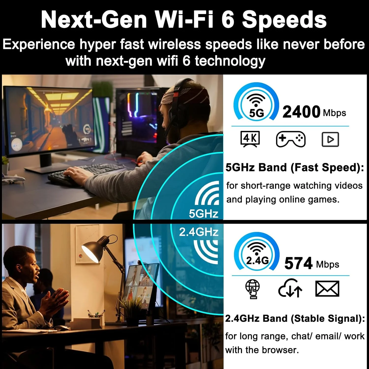 کارت شبکه وای‌فای 6 PCIe با بلوتوث 5.2، تراشه اینتل WiFi 6 AX200، سرعت 2974 مگابیت بر ثانیه، دو بانده (2.4 گیگاهرتز/5 گیگاهرتز)، کارت شبکه بی‌سیم با MU-MIMO، تاخیر بسیار کم، آداپتور وای‌فای برای ویندوز 11/10