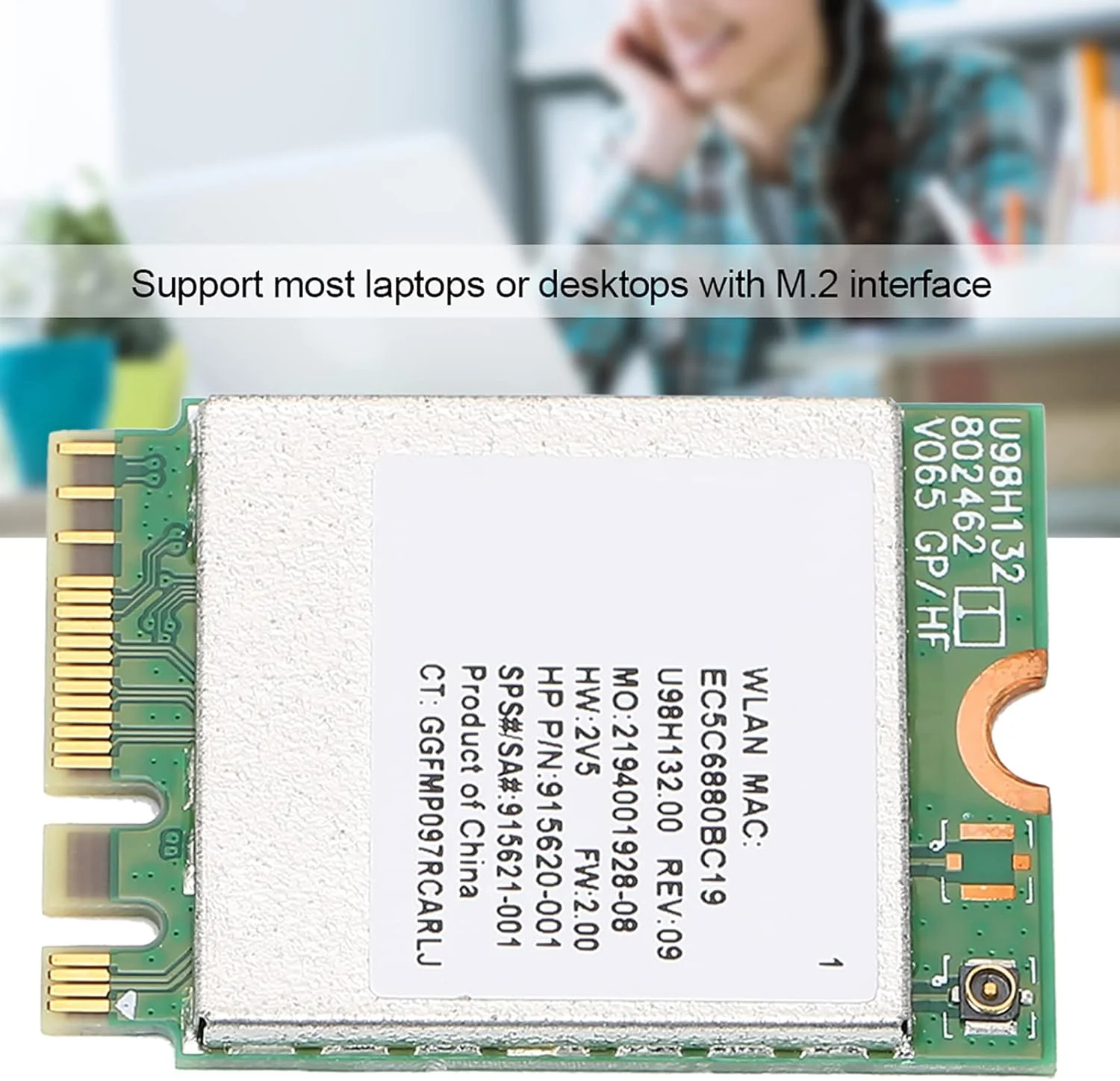 کارت وای فای CHICIRIS، کارت AC انتقال پرسرعت برای لپ تاپ ها و کامپیوترهای رومیزی RTL8821CE