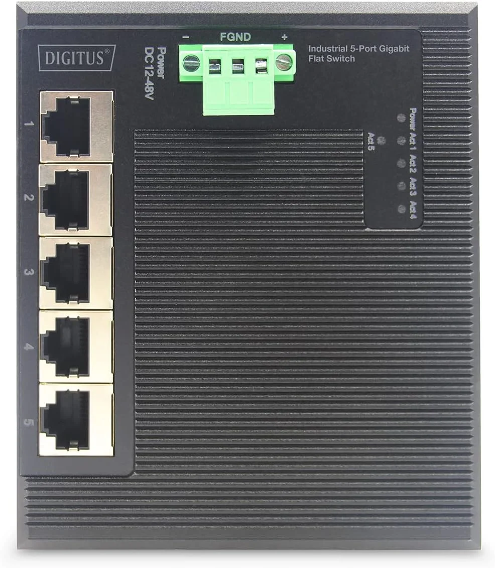 سوییچ گیگابیتی تخت صنعتی 5 پورت Digitus سوییچ گیگابیتی تخت صنعتی 5 پورت Digitus