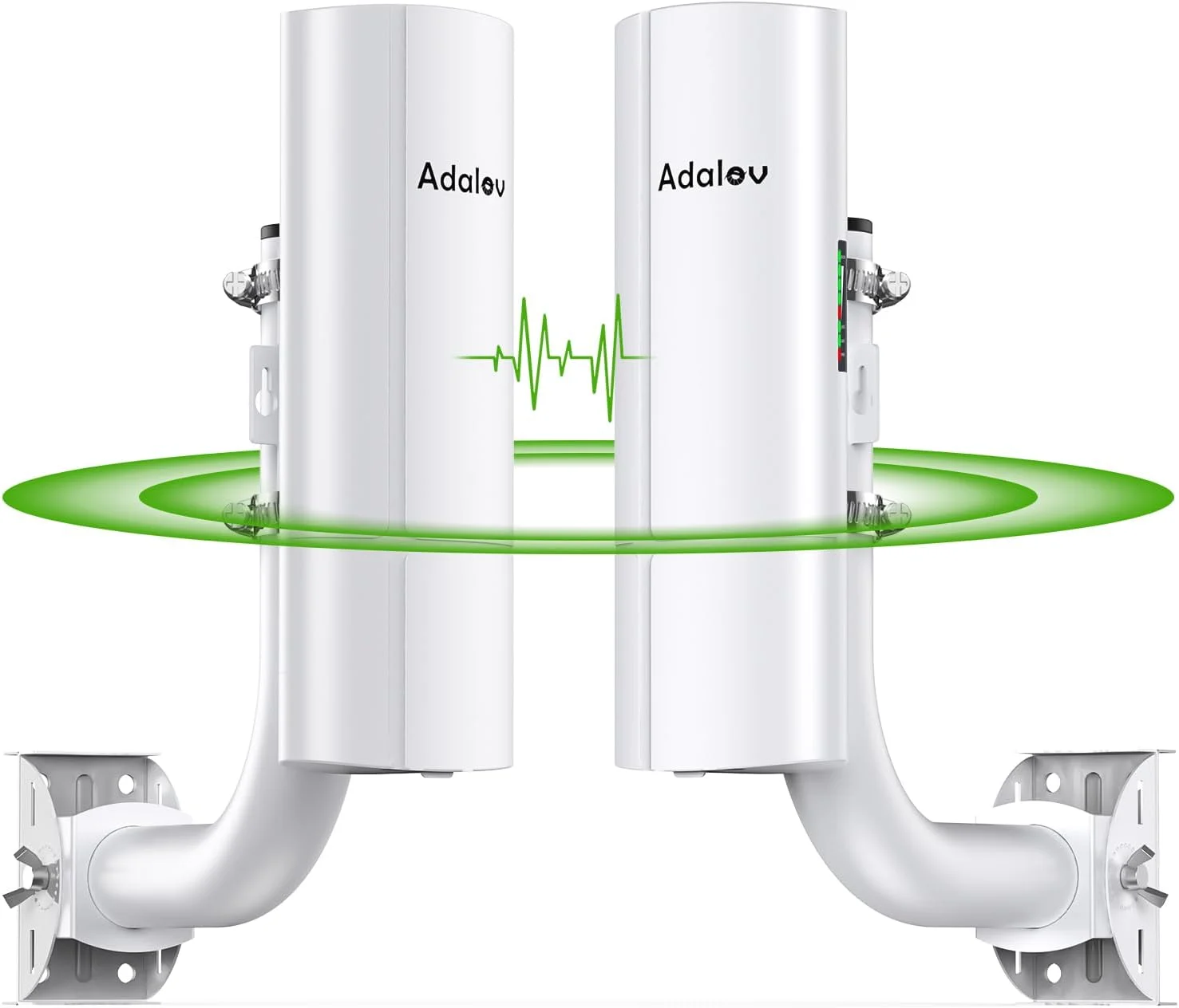 پل اترنت بیسیم، گیگابیتی 5.8G با برد بلند 3 کیلومتر CPE بیرونی برای انتقال PtP و PtMP، تغذیه POE/DC، پل وای فای نقطه به نقطه بیرونی با دو براکت پل اترنت بیسیم، گیگابیتی 5.8G با برد بلند 3 کیلومتر CPE بیرونی برای انتقال PtP و PtMP، تغذیه POE/DC، پل وای فای نقطه به نقطه بیرونی با دو براکت