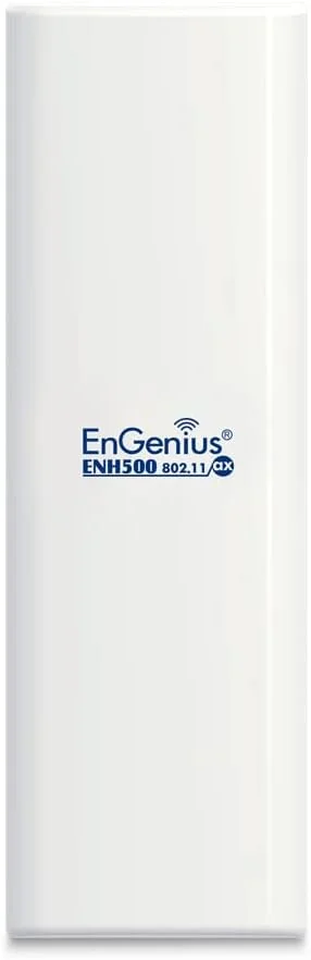 پل بیسیم بیرونی EnGenius ENH500-AX 5 گیگاهرتز Wi-Fi 6 (802.11ax) 2x2، تا 1200 مگابیت بر ثانیه، توان انتقال بالا 26 dBm، دارای محفظه ضد آب و ضد گرد و غبار با استاندارد IP55 پل بیسیم بیرونی EnGenius ENH500-AX 5 گیگاهرتز Wi-Fi 6 (802.11ax) 2x2، تا 1200 مگابیت بر ثانیه، توان انتقال بالا 26 dBm، دارای محفظه ضد آب و ضد گرد و غبار با استاندارد IP55