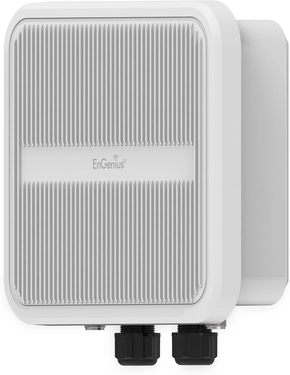 اکسس پوینت بی سیم سه باندی پهن باند بیرونی EnGenius EOC655-18 با آنتن پنلی 18dBi | مدیریت دوگانه 5 گیگاهرتز + 2.4 گیگاهرتز، 4800 مگابیت بر ثانیه، 2.5G PoE، 2x کانکتور نوع N، MU-MIMO، GPS، BLE