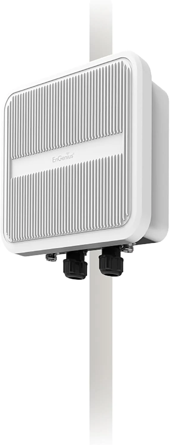 اکسس پوینت بی سیم سه باندی پهن باند بیرونی EnGenius EOC655-18 با آنتن پنلی 18dBi | مدیریت دوگانه 5 گیگاهرتز + 2.4 گیگاهرتز، 4800 مگابیت بر ثانیه، 2.5G PoE، 2x کانکتور نوع N، MU-MIMO، GPS، BLE