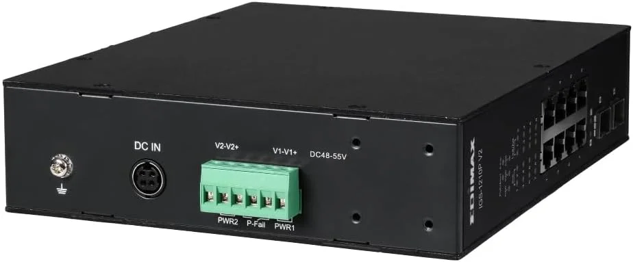 سوییچ صنعتی ادمیمکس IGS-1210P V2 - سوییچ صنعتی DIN Rail PoE+ با 10 پورت گیگابیتی و 2 پورت SFP
