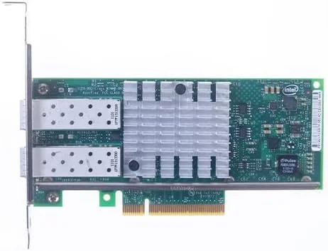 آداپتور شبکه دو پورت 10 گیگابیتی DELL Intel E69818 X520-da2 XNPKX Pci-e NIC مدل SFP (U810N, 0U810N)