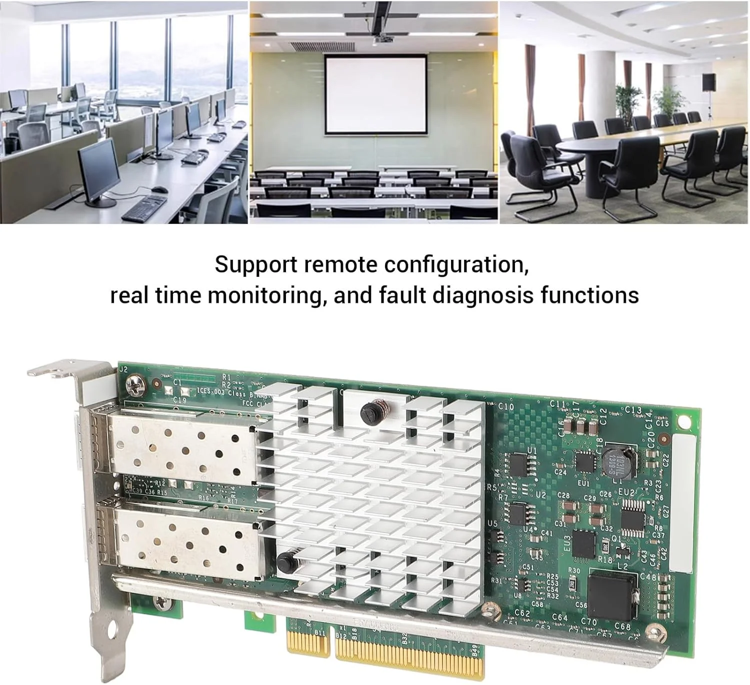 آداپتور سرور اترنت Vikye، انتقال داده 10G، آداپتور کارت SFP+، با سازگاری بالا برای سرورها و سیستم عامل های رایج