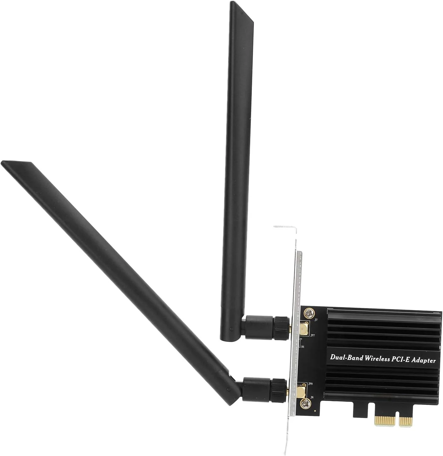 کارت PCI‑E WiFi 6، آداپتور دو بانده دسکتاپ 2.4G/5G با کابل افزایش آنتن 8DB AX3000 PCI‑E پشتیبانی از 5.1