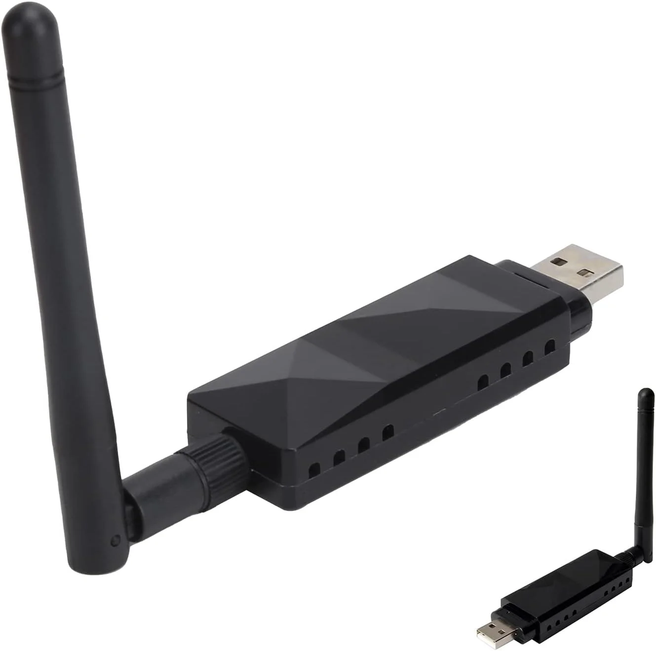 آداپتور کارت شبکه کامپیوتر Eacam، AR9271 USB WiFi بی‌سیم با آنتن جداشدنی 2DBI، دسترسی پایدار به اینترنت برای تلویزیون، نقطه دسترسی قابل حمل برای Vizio، دریافت سیگنال بهتر، سریعتر